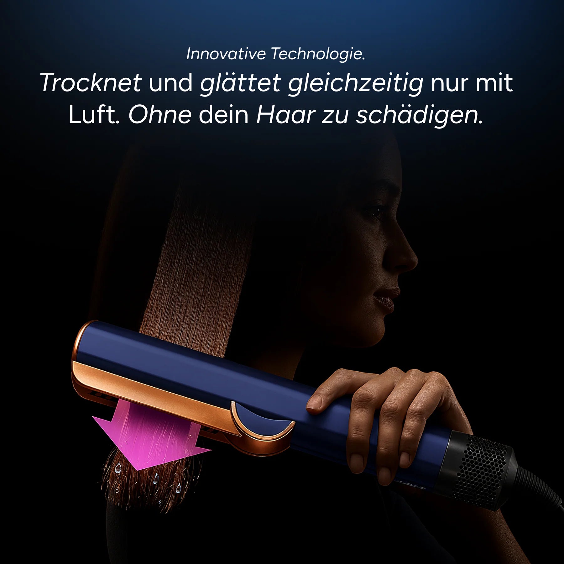 AERÉN AirStraight 2-in-1 Glätteisen & Föhnstyler